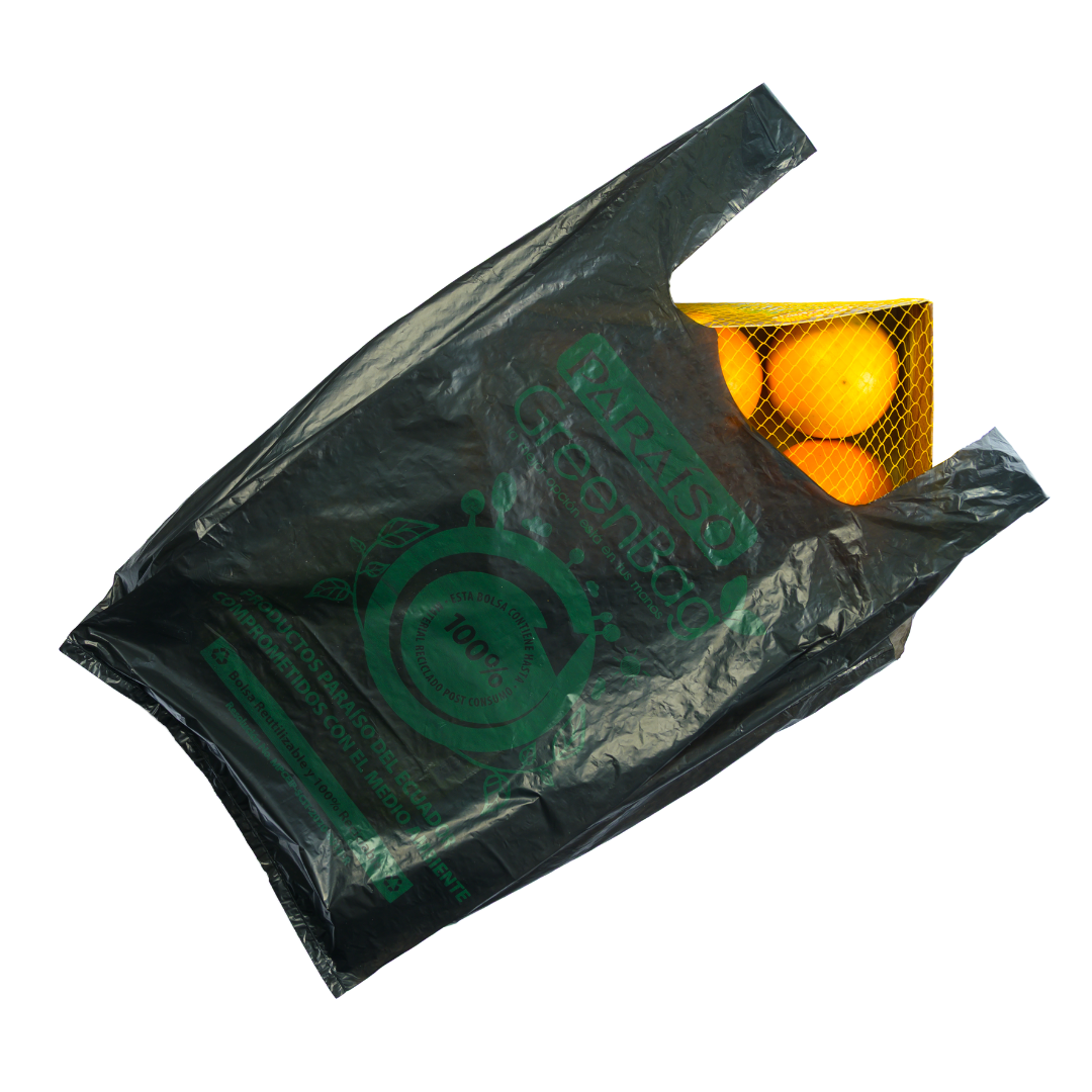 Bolsas Camiseta Negra Impresa