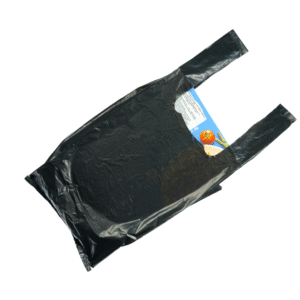 Bolsas Tipo Camiseta Negra LLana